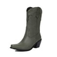 thumbnail image 4 of UngA Winter Boots Heel Motorcycle Style Classic Fashion AG,6.5, 4 of 7