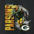 thumbnail image 4 of Men's Micah Parsons Black Green Bay Packers Wordmark T-Shirt, 4 of 4