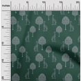thumbnail image 1 of oneOone Organic Cotton Poplin Twill Fabric Tree & Giraffe Block Decor Fabric Printed BTY 42 Inch Wide, 1 of 4