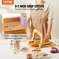 thumbnail image 2 of VEVOR Coupe-Savon, Épaisseur Réglable 0-2 Pouces, Trancheuse de Savon en Bambou avec Fil en Acier Inoxydable Réglable, Coupe-Savon Multi Fait Main pour Pain, Bougies, Fromage, Beurre, Outil de Découpe DIY, 2 of 9