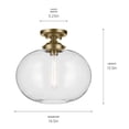 thumbnail image 3 of Kichler Lighting - Avery - 1 Light Semi-Flush Mount-13.5 Inches Tall and 14.5, 3 of 4