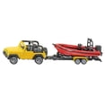 thumbnail image 3 of SIKU 1658 Jeep con barco Metal/Plástico Amarillo/Rojo Remolque extraíble Barco flotante, 3 of 5