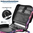 thumbnail image 4 of FORMRS Zipper Binder with Shoulder Strap 2-inch Ring 500 Sheet Capacity File Bag, Vibrant Art Flowers, 4 of 5