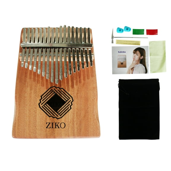 Ziko Kalimba Thumb Piano 17 Key Carlimba Thumb Piano KL-10A Portable Mbira Sanza African Wood Finger Piano Gifts for Kids and Adults Beginners