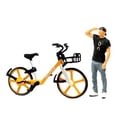 thumbnail image 1 of 1/64 figuras en miniatura con decoración de carretera de de construcción de bicicletas Amarillo Zulema figura de gente en miniatura, 1 of 8
