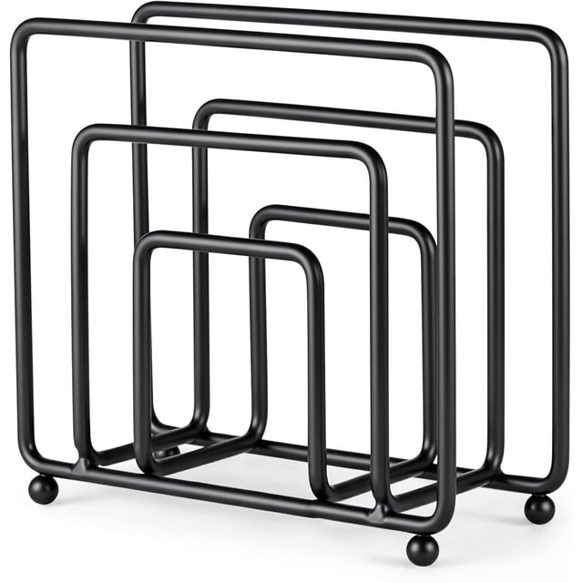 Servilleteros para Mesa Elegantes, Servilletero Negro, Porta Servilletas para Cocina, Restaurante, Cafetería y Bar, Servilletero Cuadrado para Mesa de Comedor, Escritorio. (Negro)
