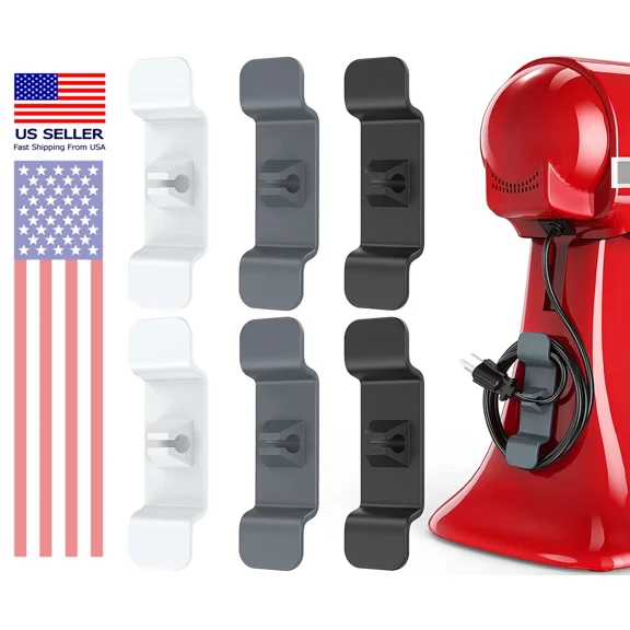 6 Pack Cord Organizer For Kitchen Appliance,Cord Wrap Cords Holder Cable Organiz