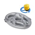 thumbnail image 2 of BELOVING Inflatable Floating Drinks Holder Swimming Pool Hot Tub BBQ Pool Drink Float with Foot pump, 2 of 10