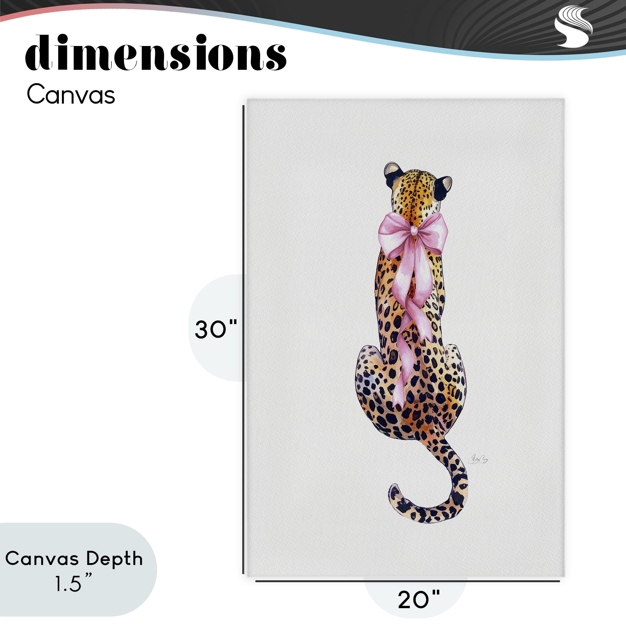 Stupell Industries Poised In Pink Cheetah Canvas Wall Art, design by Shelly Craig