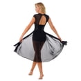 thumbnail image 3 of DPOIS Lyrical Dance Costumes for Women Leotards Shiny Sequin Sheer Mesh Dancewear, 3 of 7