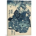 thumbnail image 1 of ARTCANVAS The Courtesan Hanao Of Ogi-Ya Canvas Art Print by Utagawa Kuniyoshi - Size: 18" x 12" (0.75" Deep), 1 of 9