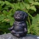 thumbnail image 2 of Meditation Dog Statue, Yoga French Bulldog Statue, Realistic Resin Pug Sculpture Home Decor, Gift for Pug Lovers A, 2 of 5