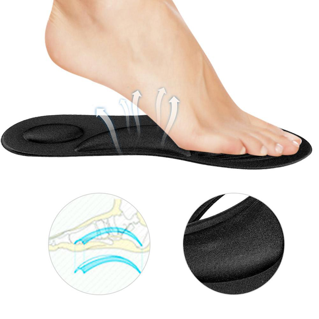 Massage Insoles Flat Feet Arch Support Memory Foam Men Insole Shoe Pad ...