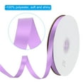 thumbnail image 3 of Uxcell 1/2" W x 100 Yards Polyester Satin Ribbon, Perfect for Craft Wedding Decor Party Hair Bow, Pink Purple, 3 of 6