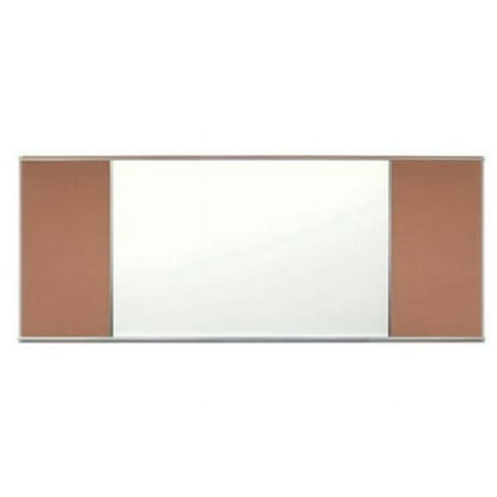 Aarco Products 120D-410M-262-845 Combination Tackboard at Each End- Sedona - 4 x 10 ft.