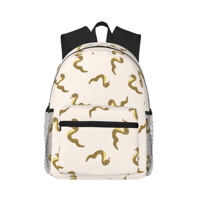 Disketp Cartoon Snake Mochila Ligera Clásica con Múltiples Bolsillos, Mochila Casual para Hombre y Mujer, Ideal para Escuela, Trabajo y Viajes