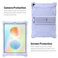 thumbnail image 2 of Dteck Screen Protector Case for Apple iPad 8th Generation 10.2" (2020),Shockproof Hybrid Rubber Protective Kickstand iPad 7th Gen 10.2-inch (2019) Cover with Soft PET Film,Purple, 2 of 5