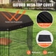 thumbnail image 4 of VEVOR Parque para perros, 8 paneles plegable de metal para ejercicios con cubierta superior, valla para mascotas de 24 pulgadas de alto, caseta para cachorros con estacas para el suelo, 4 of 9