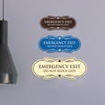 thumbnail image 4 of Signs ByLITA Designer Emergency Exit Do Not Block Gate Sign (Ivory/Dark Brown) - Medium, 4 of 6
