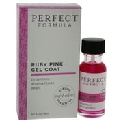 Ruby Pink Gel Coat by Perfect Formula for Women - 0.6 oz Nail Treatment