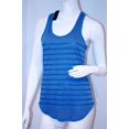 thumbnail image 1 of THEORY Belian STRIPED Burnout PRIMARY BLUE Striped TANK Racerback TOP ( S ), 1 of 2