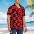 thumbnail image 2 of Lsque Playing Cards pattern Hawaiian Shirt for Men, Unisex Summer Beach Casual Short Sleeve Button Down Shirts-XX-Large, 2 of 9