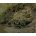 thumbnail image 2 of Eero Järnefelt 17x15 Gold Ornate Wood Frame and Double Matted Museum Art Print Titled - Forest with a Sandy Slope (1887), 2 of 4