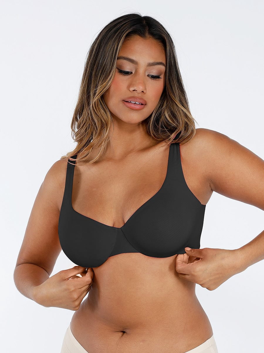 FeelinGirl Underwire Adjustable Deep V-Neck Bra