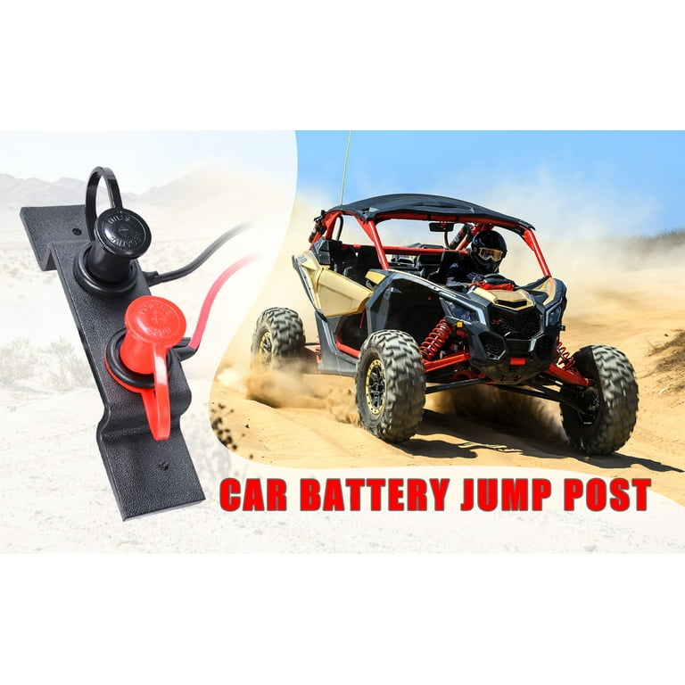 Goldfire UTV Car Battery Jump Post Starter Jump Start Battery Terminals Relocation Kit Work for UTV ATV Car Trucks Diesel Boat