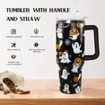 thumbnail image 3 of Mloabuc 40 oz Halloween Boo Tumbler Insulated Stainless Tumbler, Goth Ghost Travel Coffee Cup Water Bottle, Witch Decor For Women, 3 of 3