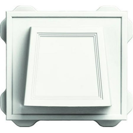 

Builders Edge 140116774123 Hooded Dryer Vent- White