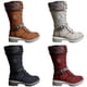 thumbnail image 5 of Qarigey Zapatos de invierno, botas de tacón alto, accesorios para mujer, botines multicolores de moda de larga duración, suministros para Calzado, 5 of 6