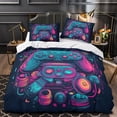 thumbnail image 3 of Home Textiles 2/3pcs Bedding Cover Set Game Handle Printed Comforter Cover Set for Adult,Twin (68"x86"), 3 of 6