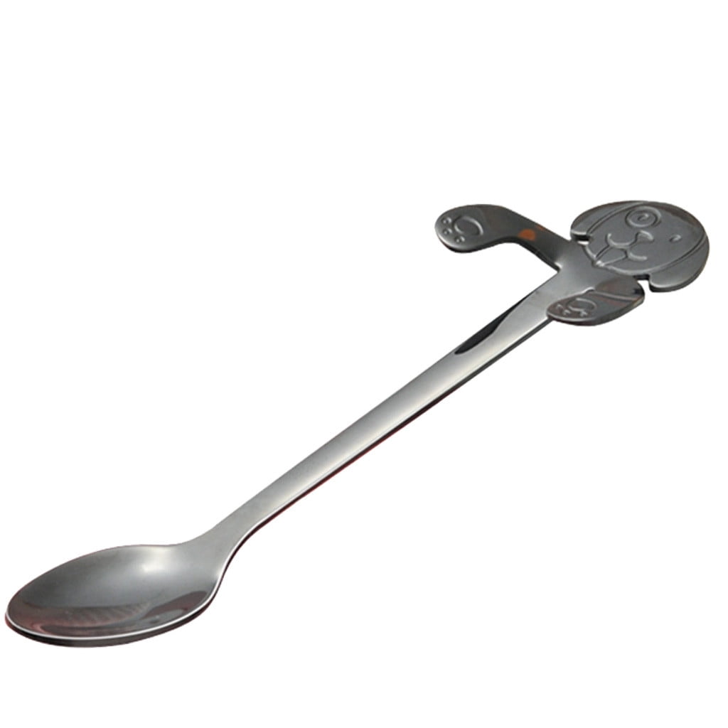 Stainless Steel Spoon Long Handle Spoons Flatware Coffee Drinking Tools Kitchen 