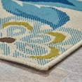 thumbnail image 3 of GDF Studio Lilith Outdoor 5'3" x 7' Floral Area Rug, Ivory and Anemone, 3 of 6