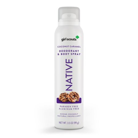Native Limited Edition Girl Scout Coconut Caramel Cookie Deodorant Spray - 3.5oz