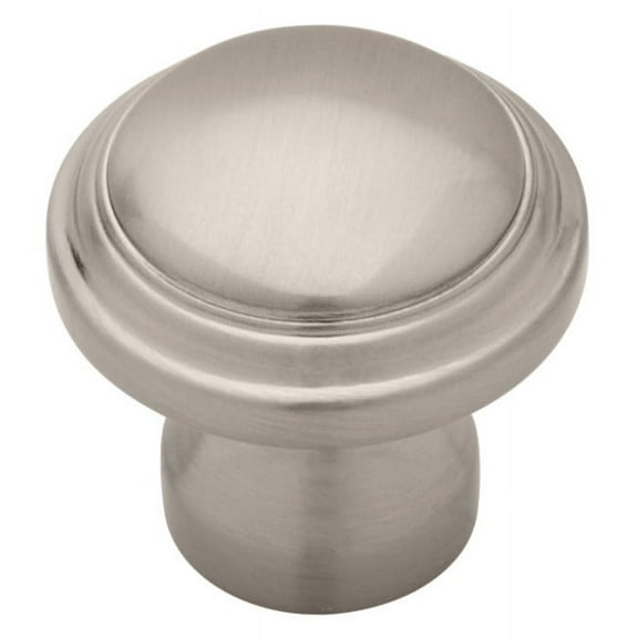 Liberty Hardware P22226V-SN-C7 Satin Nickel Domed Raised Panel Knob - 32 mm.