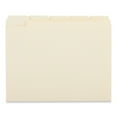 thumbnail image 2 of Universal UNV16115 2-Ply 1/5-Cut Assorted Top Tab File Folders - Letter Size, Manila (100/Box), 2 of 4