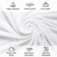 thumbnail image 2 of Flannel Fleece Throw Blankets for Couch or Bed - Plush and Warm 330GSM Lightweight Microfiber Blanket for Home Sofa and Bedroom (Throw 50"x60", White), 2 of 5