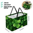 thumbnail image 2 of Saint Patrick's Day Large Capacity Reusable Foldable Cube Organizer with Oxford Cloth Material - Ideal Shopping Basket, Shopping Bags, and Storage Box Solution, 2 of 7