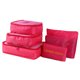 thumbnail image 1 of Organizador 6 PCS Embalaje Cubos Bolsas de Equipaje Organizador de Viajes de Alta Equipamiento de Viajes Organizadores de Empaquetado Con Bolsa de Aseo Rosa, 1 of 6