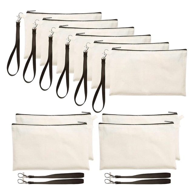 10x Bolsas de cosméticos Sunnimix Bolsas de lápices en Sublimación Transferencia de calor Muñequera