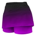 thumbnail image 4 of QATAINLAV Skorts for Girls Casual Tummy Control Athletic Golf Skirts Fashion Gradient Color Tennis Skirt Purple 2-3Years Summer Savings, 4 of 7
