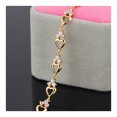 thumbnail image 3 of 18K Gold Galvanized Loving Heart Austrian Zircon Bracelet, 3 of 5