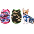 thumbnail image 1 of 3 piezas de sudaderas para cachorros, ropa de camuflaje para perros, ropa para mascotas, chalecos transpirables para perros, ropa duradera para mascotas, camisas Namotu CZCW-ZC418-3, 1 of 6