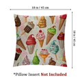 thumbnail image 4 of Cute dessert pillowcase, cushion cover, ice cream pattern sofa pillowcase, popsicle pattern  Set of 2 Multiple specifications, 4 of 7