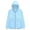 Z131-Blue, variant on Men's UPF 50+ Sun Protection Lightweight Hoodie Shirts Solid Color Packable Rain Jackett Long Sleeve Breathable Fishing Shirt