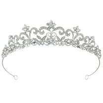 SAMKY Classic Bridal Tiara Rhinestone Crystal Crown for Brides
