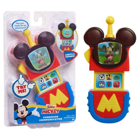 Disney Junior Mickey Mouse Funhouse Communicator with Lights and Sounds, Officially Licensed Kids Toys for Ages 3 Up, Gifts and Presents