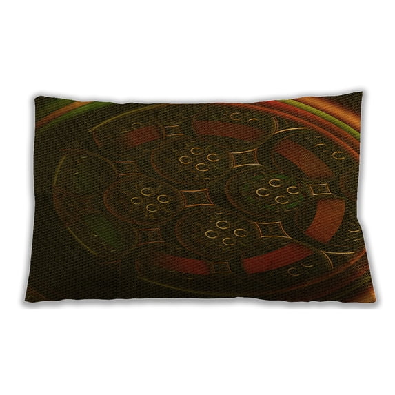 Ahgly Company Indoor Rectangular Contemporary Lumbar Throw Pillow, 13 inch by 19 inch